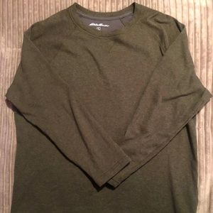 Eddie Bauer Men’s LG Green Crewneck Top